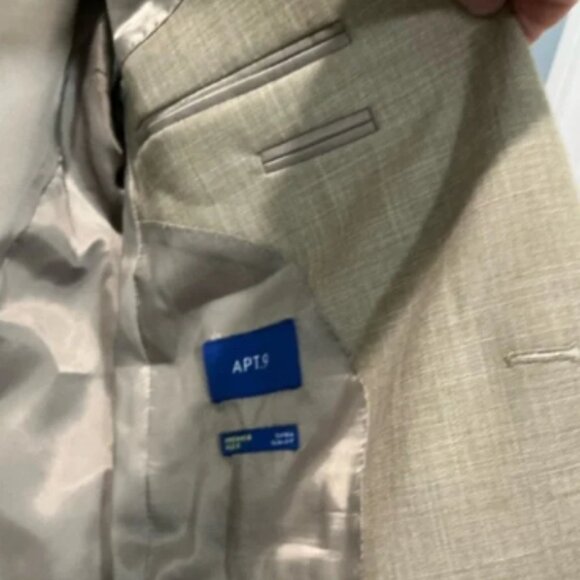 Apt. 9 Tan Suits Modern Formal Wear set pants blazer suit jacket - Picture 4 of 13